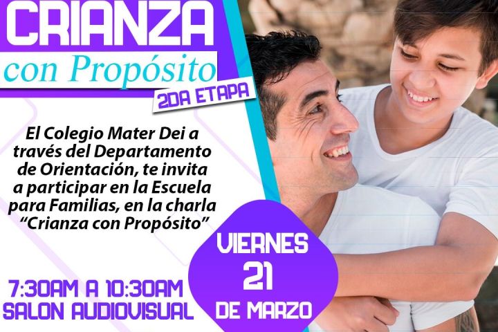 Charla «Crianza con Propósito» 2da Etapa